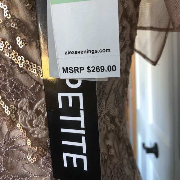 Alex Evenings Petite Embroidered Fit and Flare Dress - Style 8217897 - NWT - Picture 15 of 15